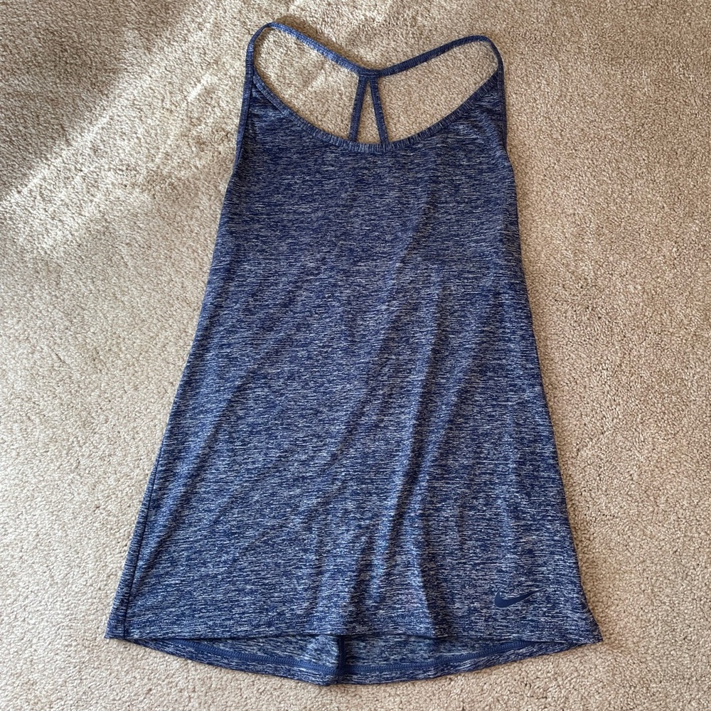 ACCEPTING OFFERS Blue Nike open back tank